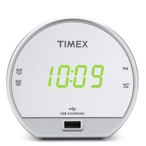 Timex Dual Alarm Clock W/USB Charging